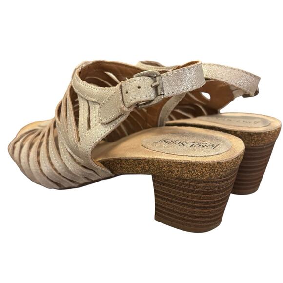 Josef Seibel Sunny Sandals Clogs Shoes Womens Size 7-7.5‎ US 38 EU Silver - Picture 14 of 16